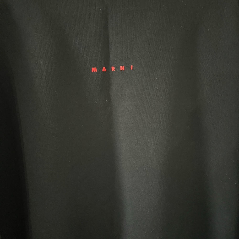 Marni Black Sweatshirt with Red Logo